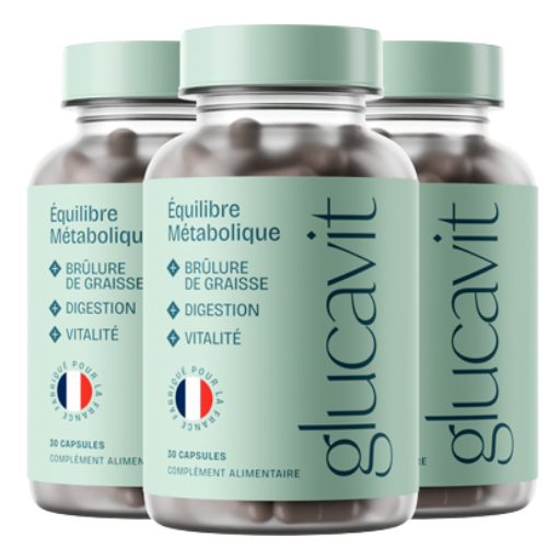 Complément alimentaire Glucavit en gélules, formule naturelle conçue pour soutenir l’équilibre métabolique