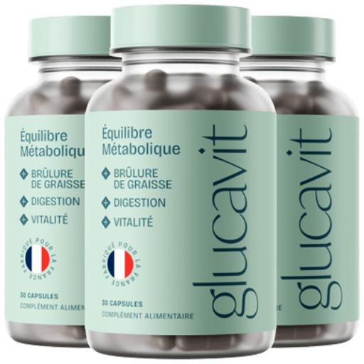 Complément alimentaire Glucavit en gélules, formule naturelle conçue pour soutenir l’équilibre métabolique